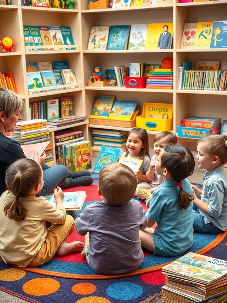 A heartwarming image of children participating in a MAKUSSA-sponsored storytelling session, highlighting the organization's focus on educational and enriching activities for youth.